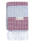 Schal krama Bordeaux City gefaltet