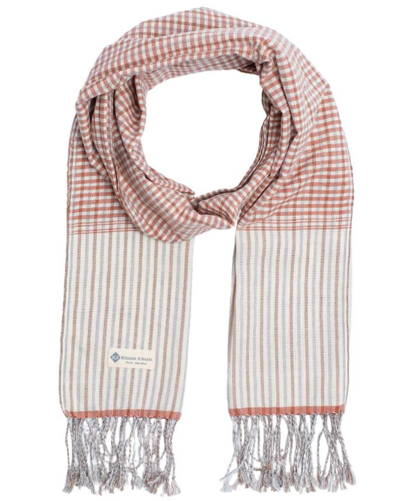 schal krama traditionell orange feuer