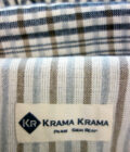 zoom schal krama traditionell schwarz elfenbein
