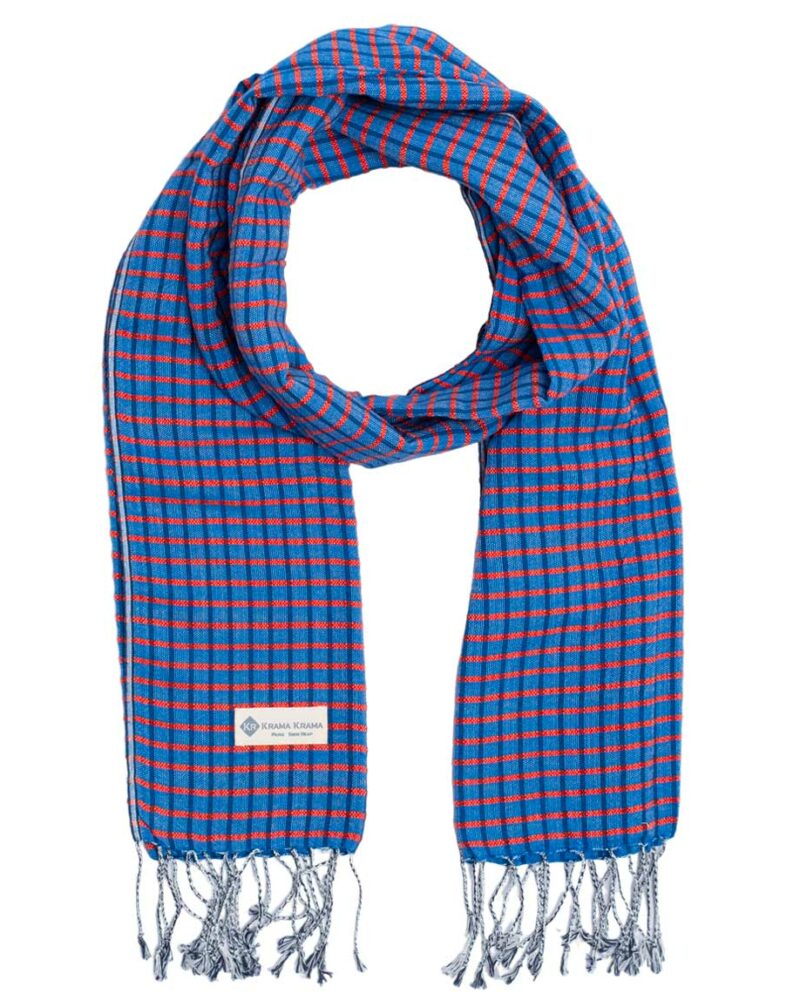 krama schal blau ta som