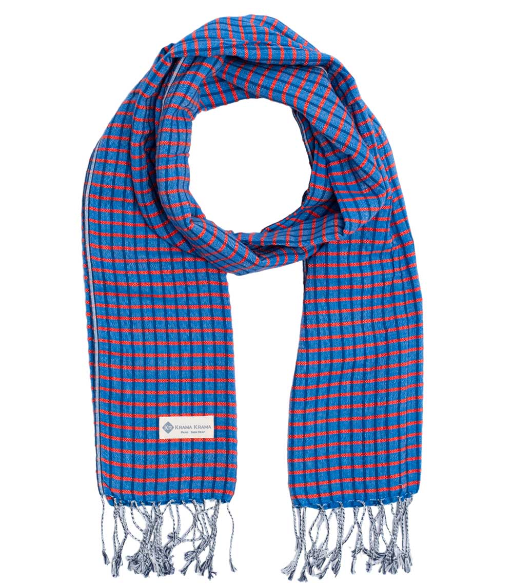 krama schal blau ta som