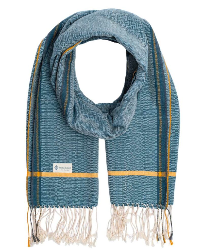 krama schal blau yasovarman