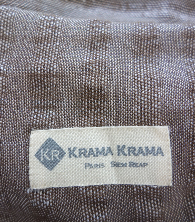 krama braun einfarbig zoom
