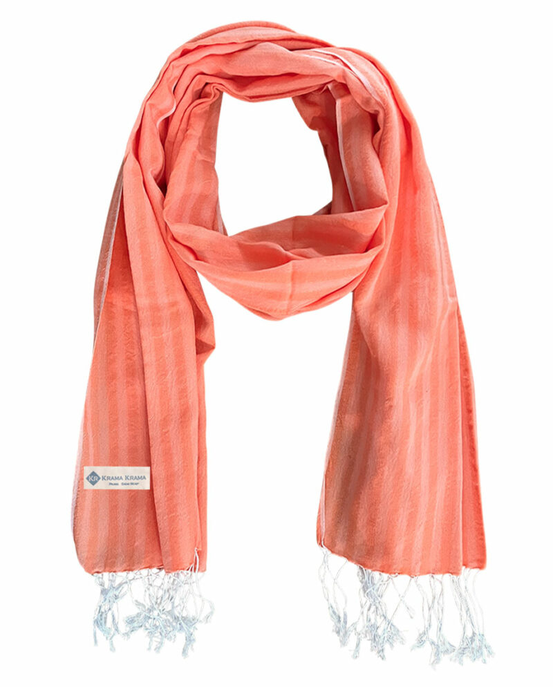 krama orange einfarbig