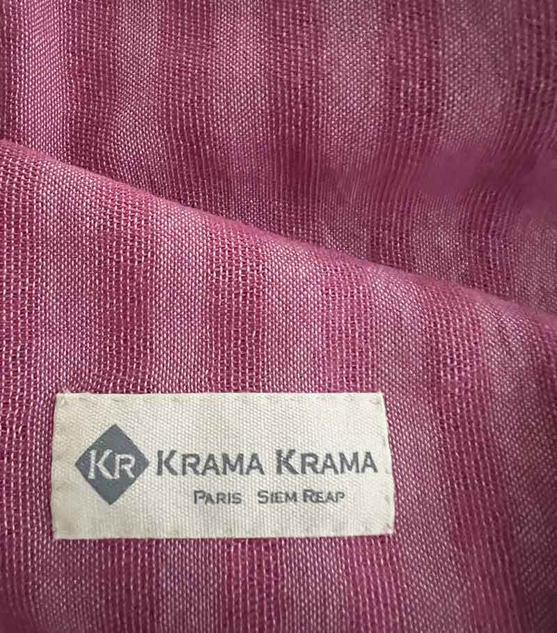 krama purpur einfarbig zoom