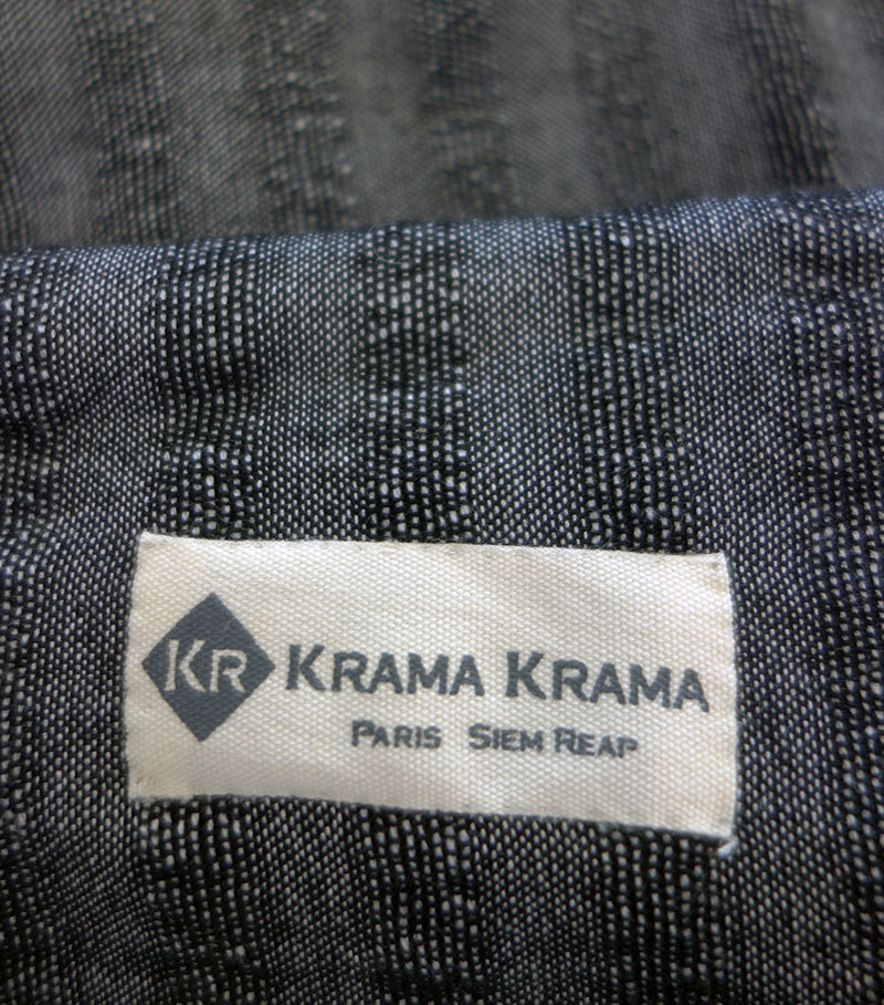 krama schwarz einfarbig zoom