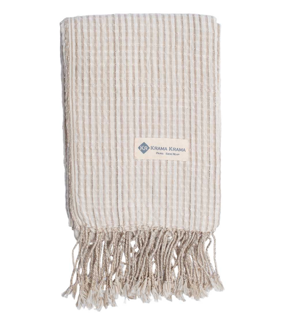 Krama Seidenschal Silber zoom