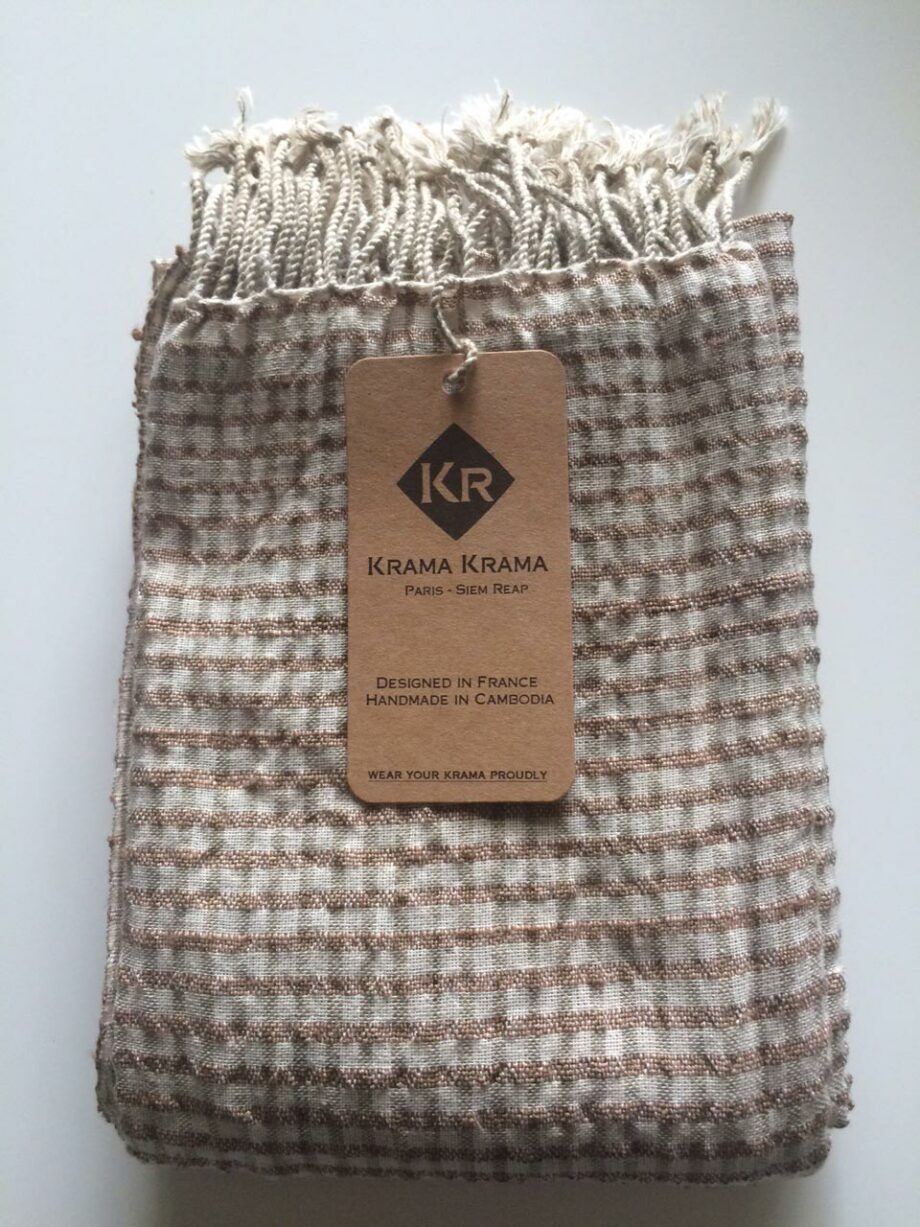 krama silk cotton copper label