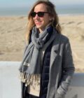 woman scarf cambodian blue jean