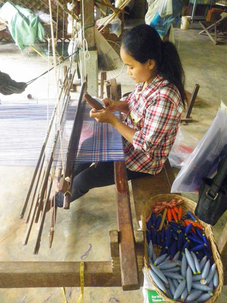 weaver krama sala baï blue