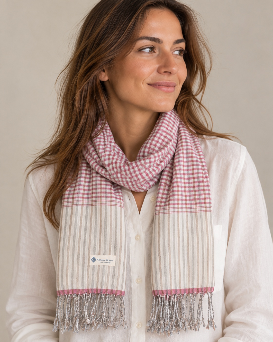 Krama pink Ruby - Image 3