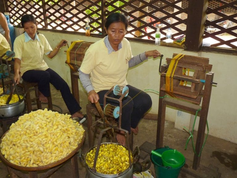 boiling silk weaving