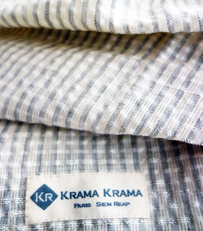 krama soie et cotton