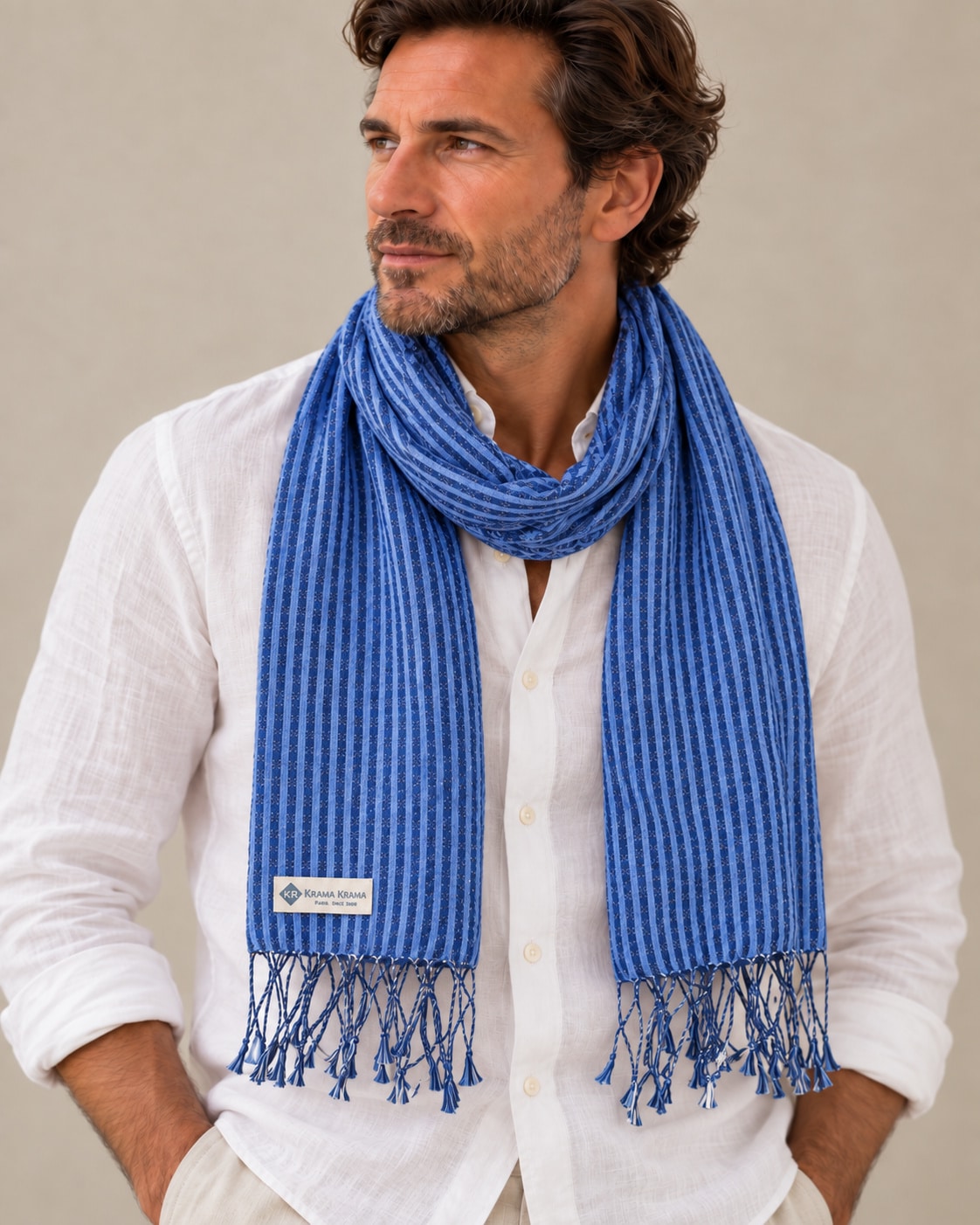 modèle krama bleu outre mer